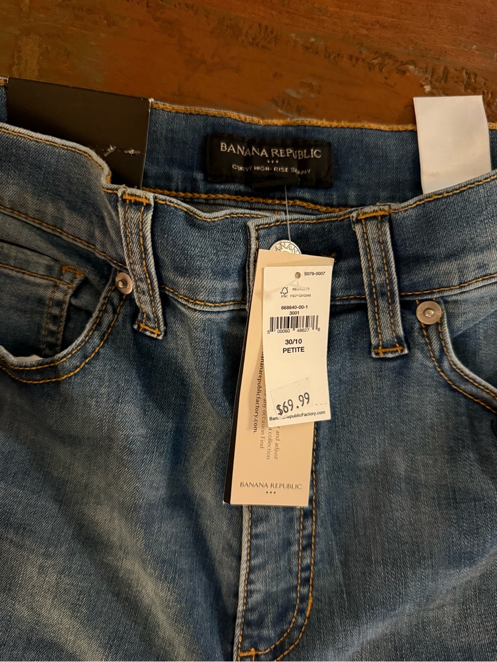 Banana Republic Medium Blue Slim Straight Jeans